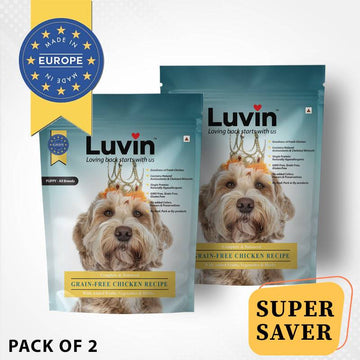 Luvin Puppy Premium Dry Dog Food - 100Gms | Pack of 2