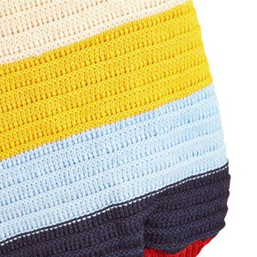 Luvin Multi-Coloured Striped Knitted Woollen Pullover Sweater for Dogs & Cats - luvin
