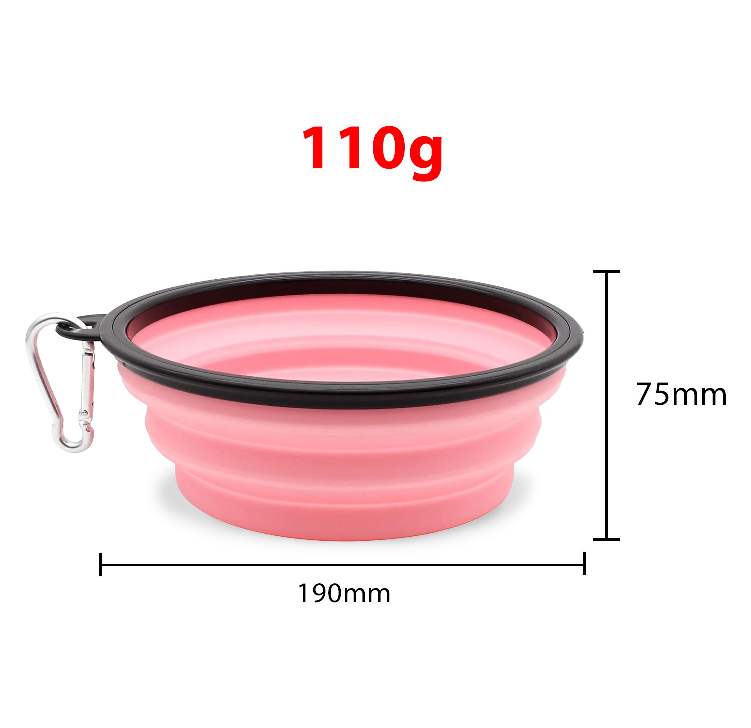 Luvin Collapsible Bowl For Pets with hook - luvin