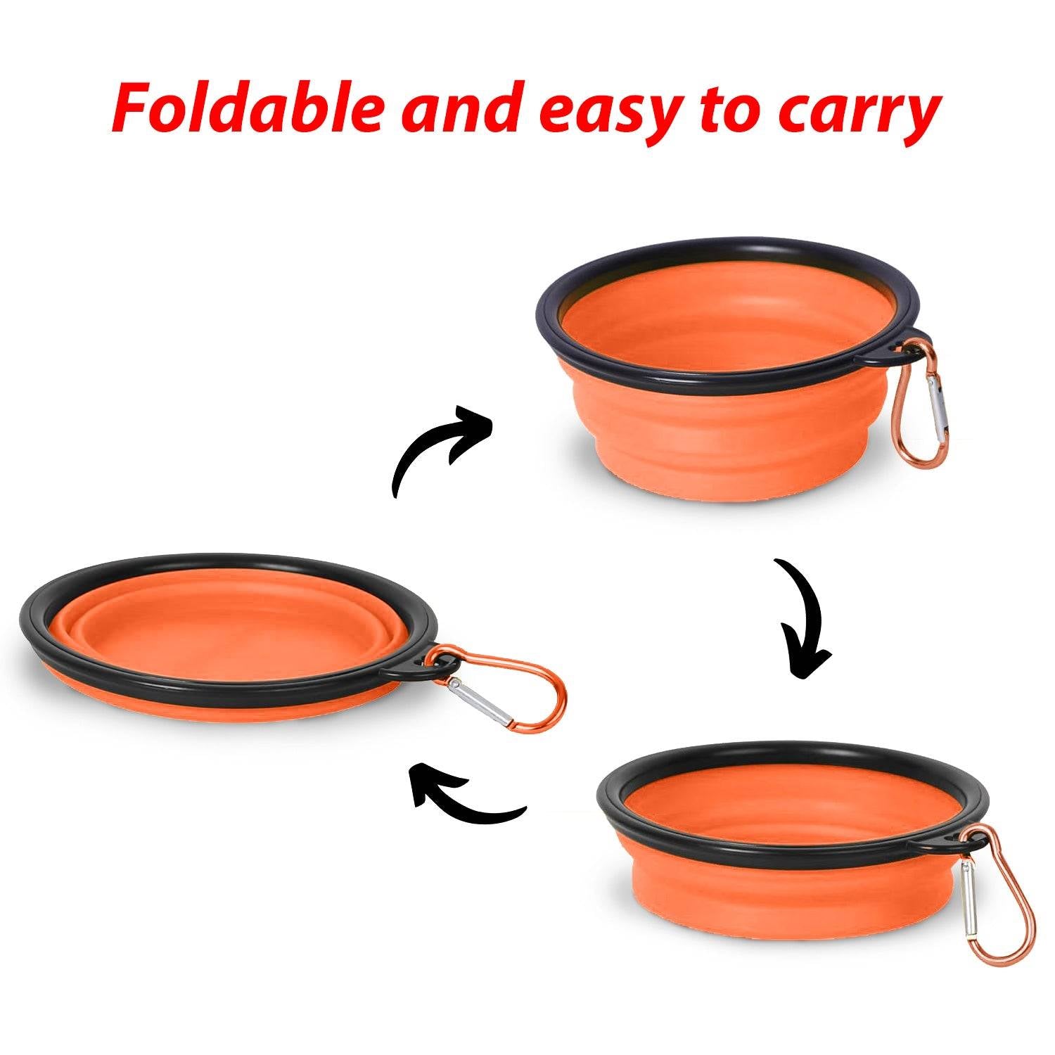 Luvin Collapsible Bowl For Pets with hook - luvin