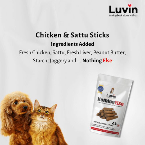 Chicken & Sattu sticks ingredients
