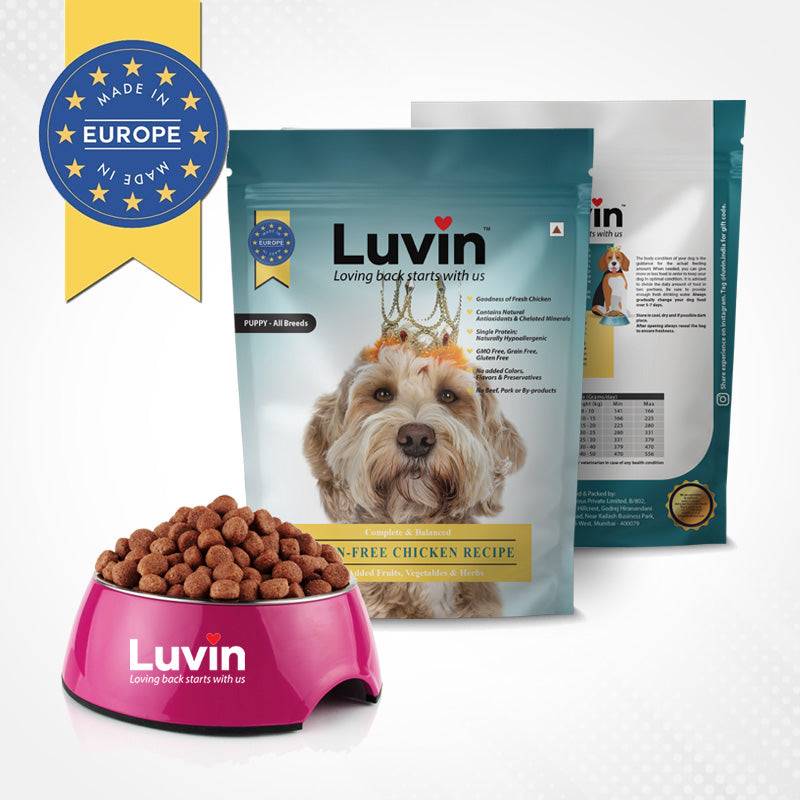 Luvin Puppy Premium Dry Dog Food - 400Gms - luvin