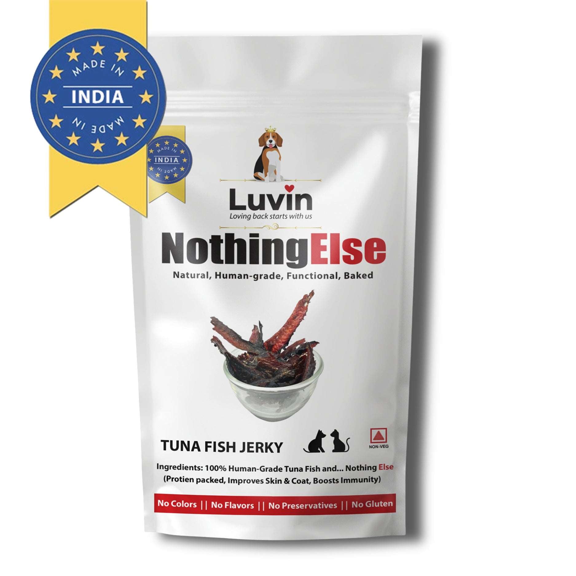 Luvin Nothing Else Tuna Jerky Treats for Dogs & Cats - luvin