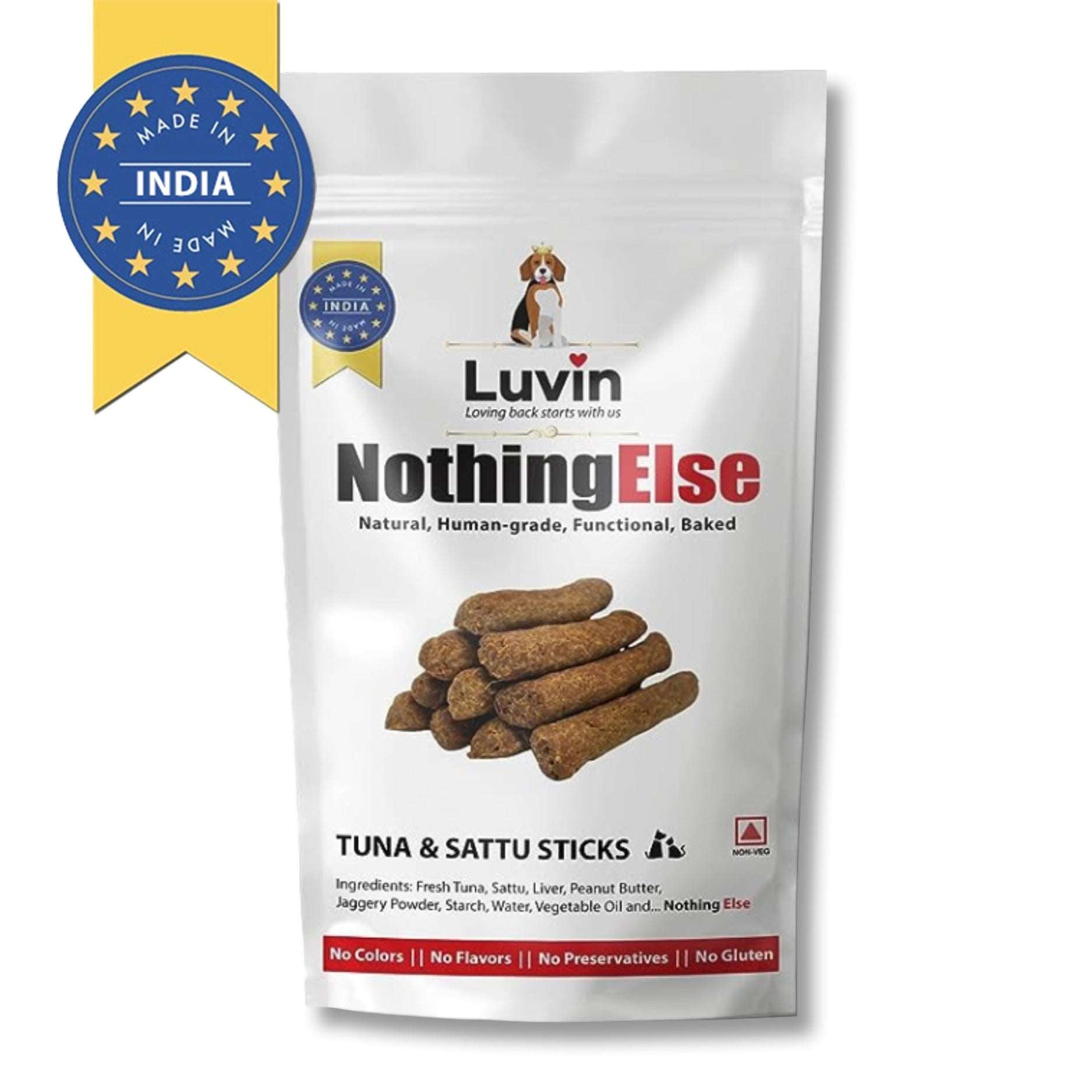 Luvin Nothing Else Tuna & Sattu Sticks for Dogs & Cats - luvin