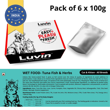 Luvin Wet Food - Tuna Fish & Herbs - Cat & Kitten - All Breeds