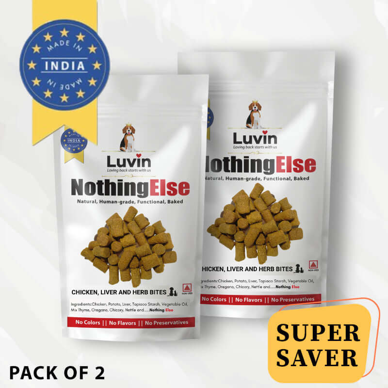 Luvin Nothing Else Chicken Liver & Herb bites for Dogs & Cats