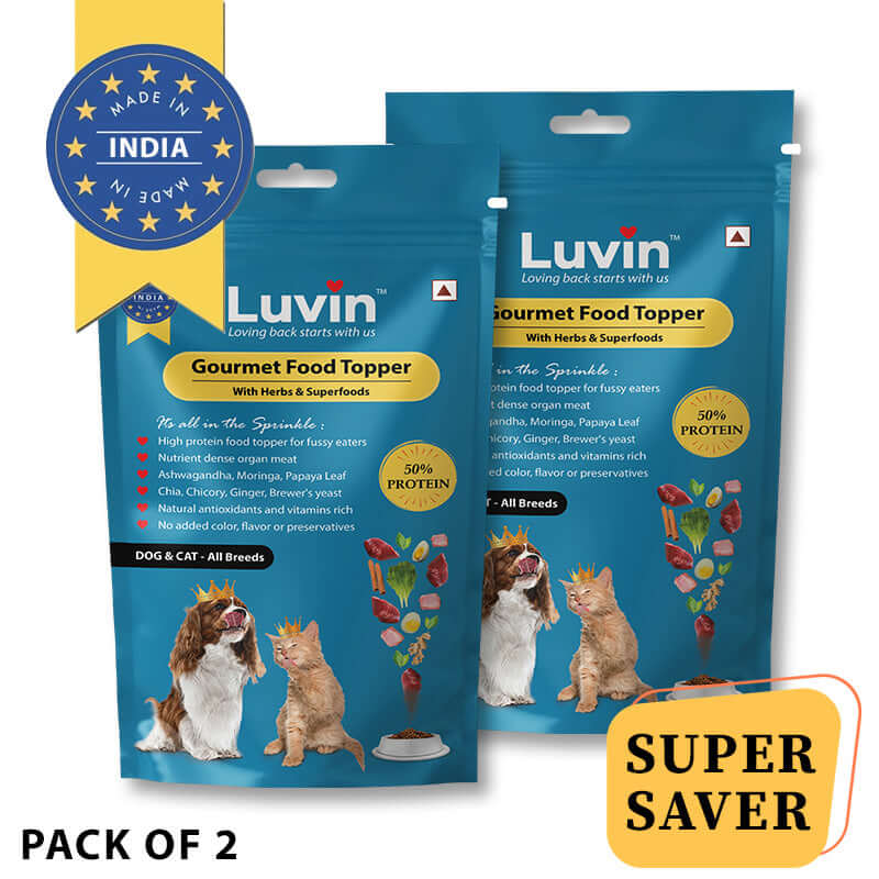 Luvin Herbal Gourmet Food Topper for Dogs & Cats - 120g - luvin