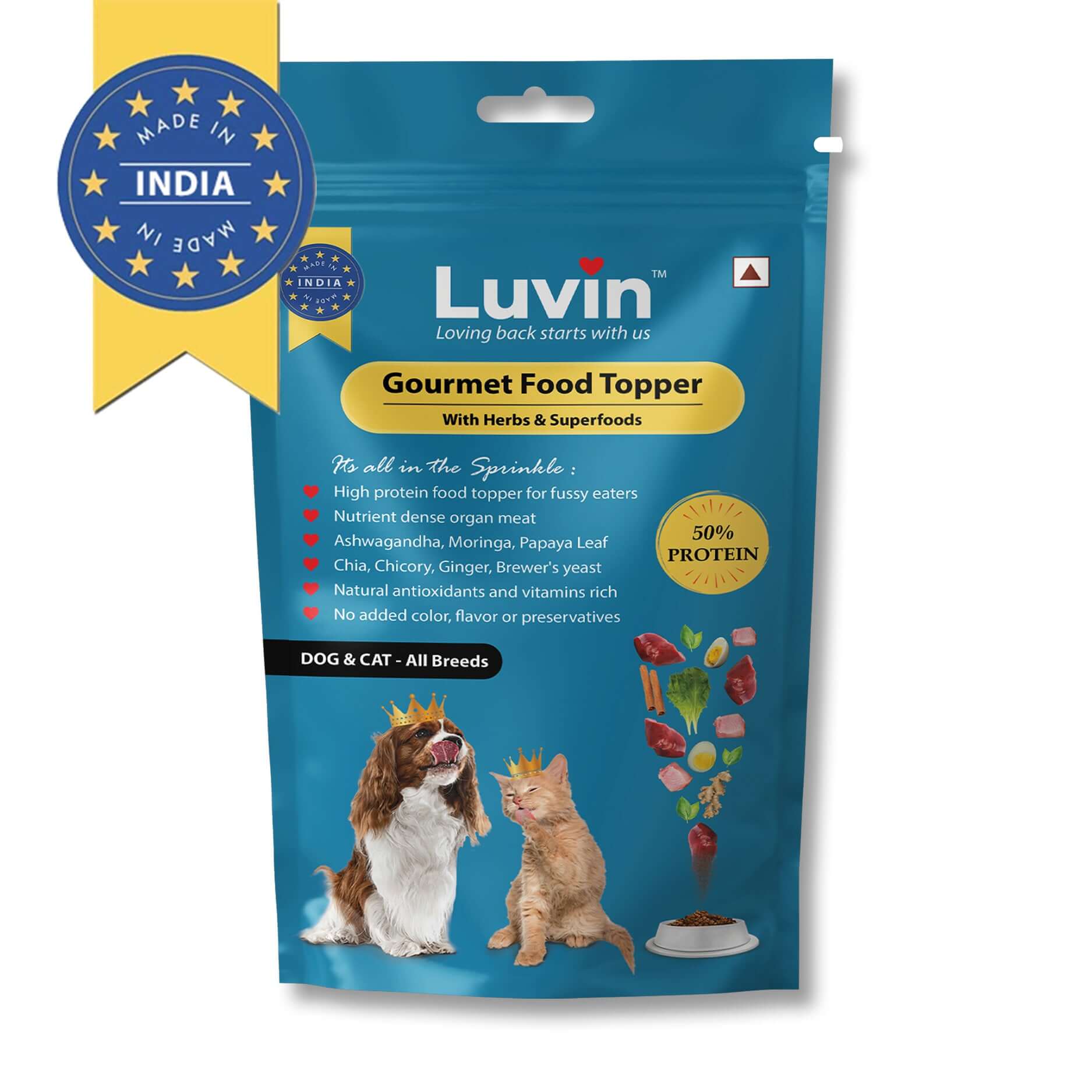 Herbal Gourmet Food Topper for Dogs & Cats 120g